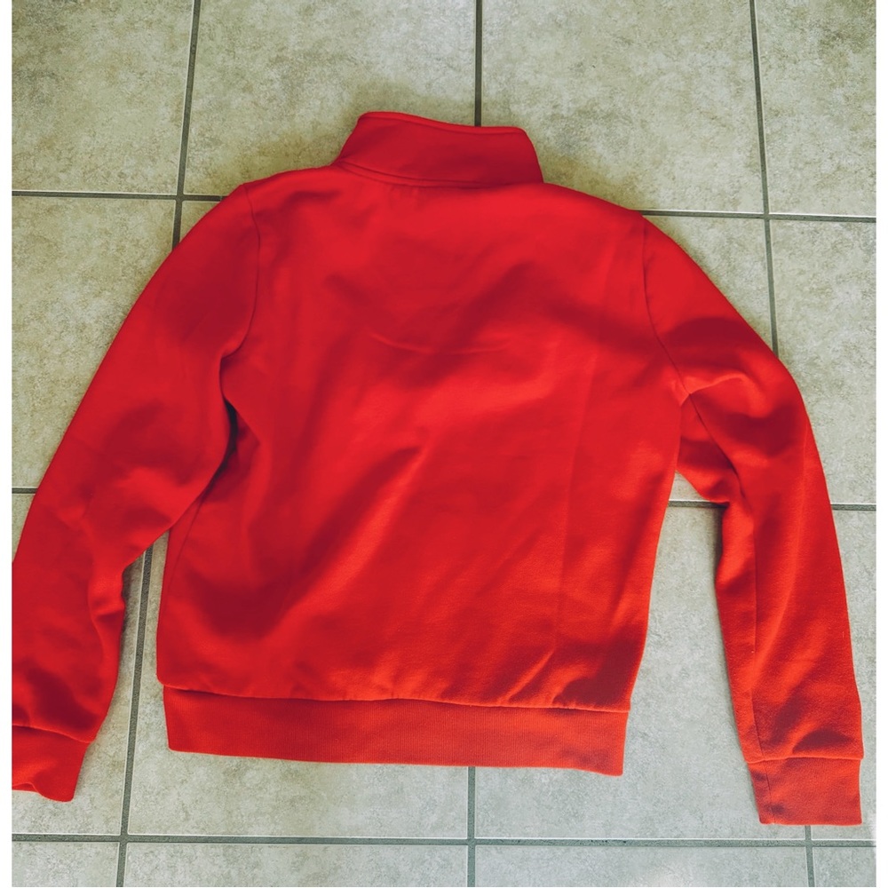 PINK Victoria's Secret Red Half-Zip Pullover Sweatshirt - Picture 2 of 3